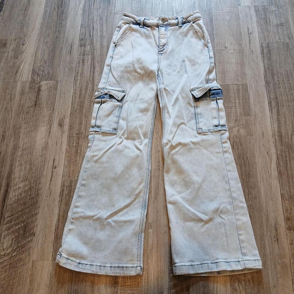 Risen Jeans Cargo Pants Women's Size 5 Light Wash
